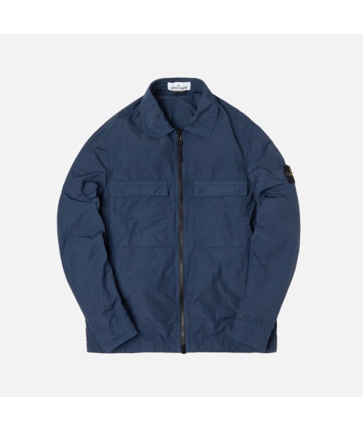 Stone Island Garment Dyed Overshirt - Blue Marine de la marque