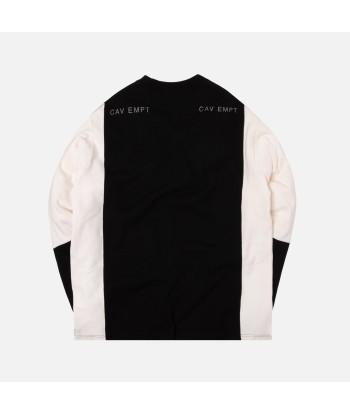 Cav Empt Silver Card L/S Tee - Black / White les ligaments