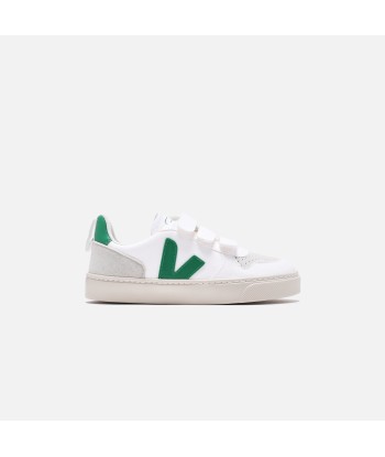 Veja Small Toddler V-10 Velcro - White / Emeraude 50% de réduction en Octobre 2024