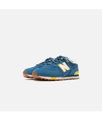 New Balance Pre-School 574 Classic - Dark Blue / Chartreuse ou a consommer sur place