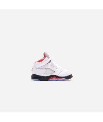 Nike Toddler Air Jordan 5 Retro - True White / Fire Red / Black plus qu'un jeu 