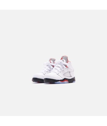 Nike Toddler Air Jordan 5 Retro - True White / Fire Red / Black plus qu'un jeu 