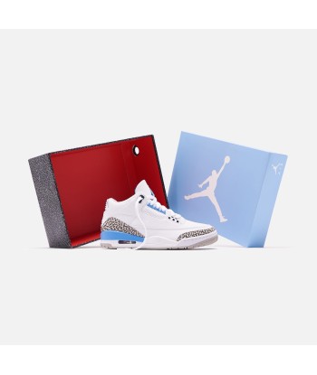 Nike Air Jordan 3 Retro UNC - White / Valor Blue / Tech Grey ouvre sa boutique