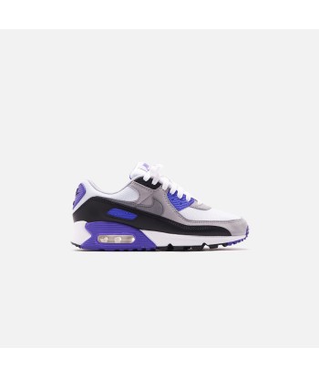 Nike WMNS Air Max 90 - White / Particle Grey / Hyper Grape / Black brillant des détails fins