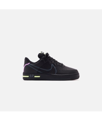 Nike Air Force 1 React - Black / Anthracite / Violet Star / Barely Volt Les magasins à Paris et en Île-de-France