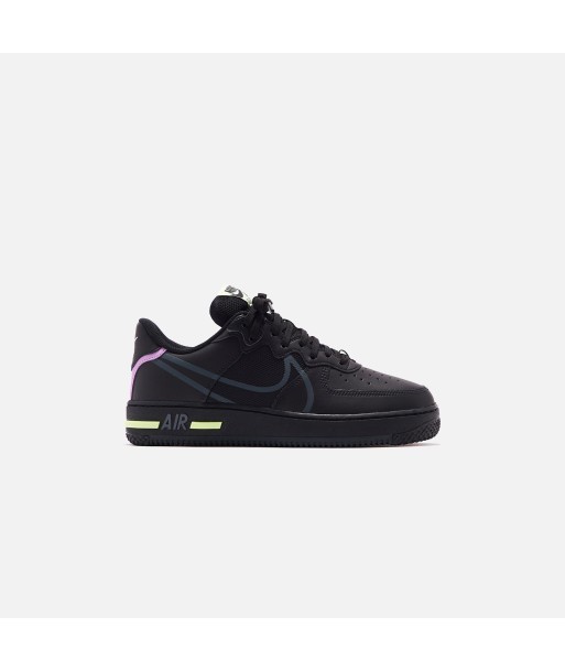 Nike Air Force 1 React - Black / Anthracite / Violet Star / Barely Volt Les magasins à Paris et en Île-de-France