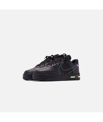 Nike Air Force 1 React - Black / Anthracite / Violet Star / Barely Volt Les magasins à Paris et en Île-de-France