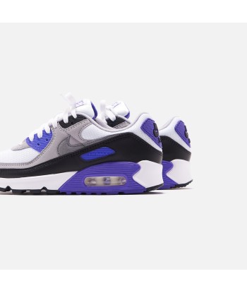 Nike WMNS Air Max 90 - White / Particle Grey / Hyper Grape / Black brillant des détails fins