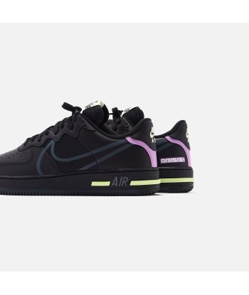 Nike Air Force 1 React - Black / Anthracite / Violet Star / Barely Volt Les magasins à Paris et en Île-de-France