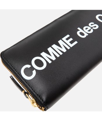 CDG Pocket Long Zip Wallet Huge Logo - Black une grave pollution 