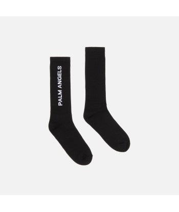 Palm Angels Vertical Logo Socks - Black en ligne