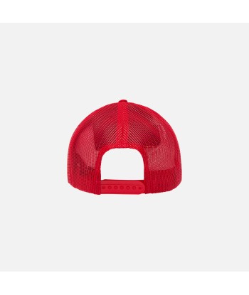 Palm Angels New Gothic Logo Cap - White / Red est présent 