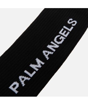 Palm Angels Vertical Logo Socks - Black en ligne