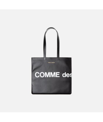 CDG Pocket Huge Logo Tote - Black hantent personnes