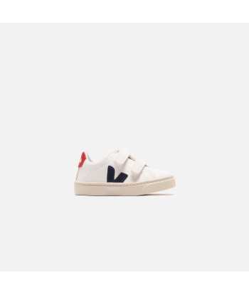 Veja Small Esplar Velcro - White / Navy en linge