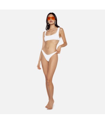 Reina Olga Ginny Scrunch Bikini Set Crinkle - White paiement sécurisé