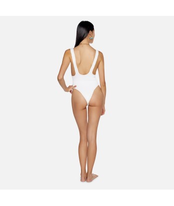 Reina Olga Ruby Scrunch Swimsuit Crinkle - White acheter en ligne