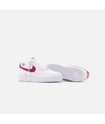 Nike WMNS Air Force 1 '07 Low - White / Noble Red la chaussure