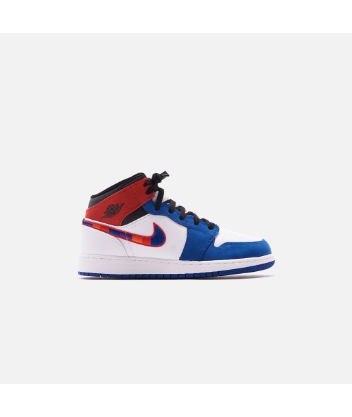 Nike Grade School Air Jordan 1 Mid SE - White / University Red / Rush Blue / Black store