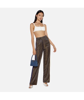 Jonathan Simkhai Chain Jacquard Track Pant - Midnight Combo hantent personnes