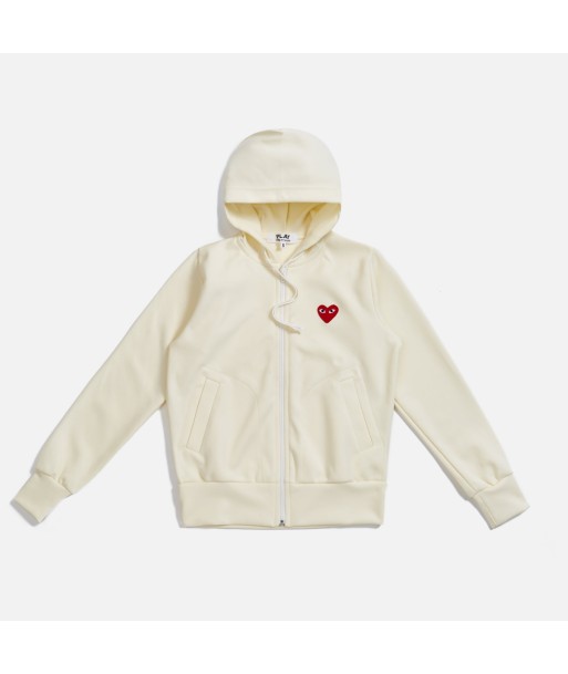 Comme des Garçons WMNS Play Zip Hoodie- Ivory 2023