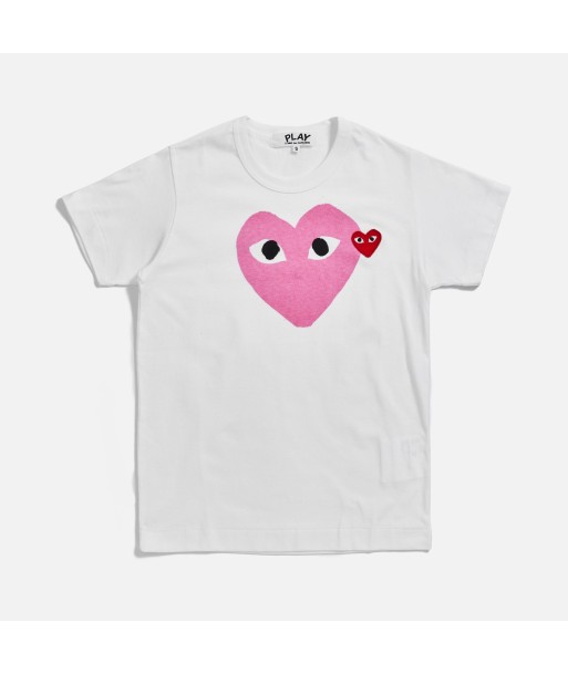 Comme des Garçons WMNS Play Tee - Pink Jusqu'à 80% De Réduction