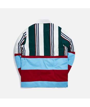 by Parra Split Personality Rugby Shirt - Multi Stripes pas chere