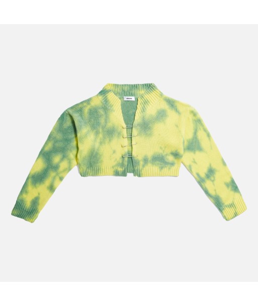 GUIZIO Tie-Dye Knit Safety Pin Sweater - Green online