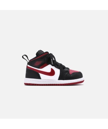 Nike Toddler Air Jordan 1 Mid - Black / Noble Red / White offre 