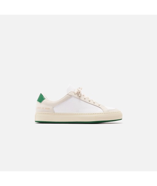 Common Projects Retro Low 70s - White / Green pas cher 