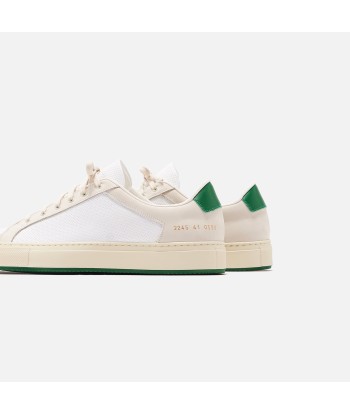 Common Projects Retro Low 70s - White / Green pas cher 