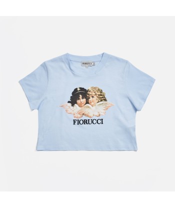 Fiorucci Vintage Angels Cropped Tee - Pale Blue Le MVP de beaucoup