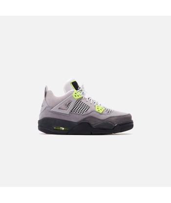 Nike Grade School Air Jordan 4 Retro LE - Cool Grey / Volt / Wolf Grey / Anthracite destockage