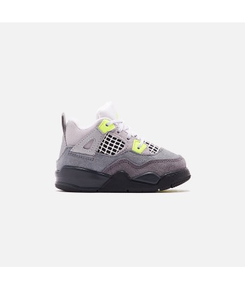 Nike Toddler Air Jordan 4 Retro LE - Cool Grey / Volt / Wolf Grey / Anthracite pas chere