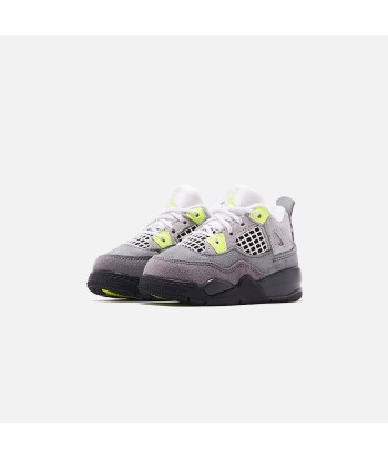 Nike Toddler Air Jordan 4 Retro LE - Cool Grey / Volt / Wolf Grey / Anthracite pas chere