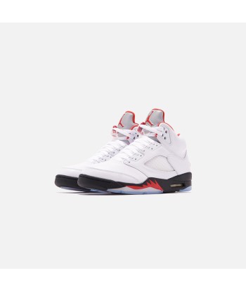 Nike Air Jordan 5 Retro LE - True White / Fire Red / Metallic de la marque