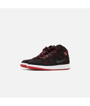 Nike Grade School Air Jordan 1 Mid SE - Black / Red votre