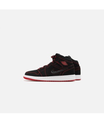 Nike Grade School Air Jordan 1 Mid SE - Black / Red votre