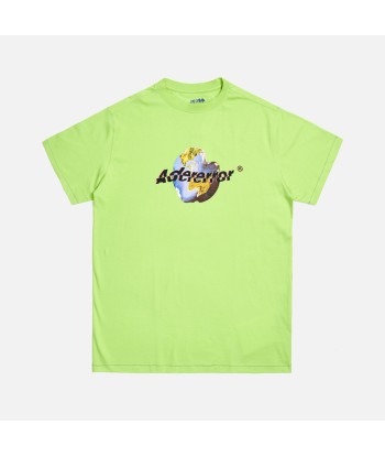 Ader Error Earth Graphics Top - Yellow / Green l'achat 