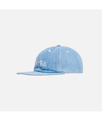 by Parra Script Mix Logo 6 Panel Hat - Light Denim soldes