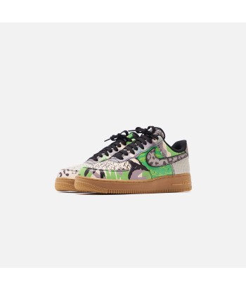 Nike Air Force 1 `07 QS - Black / Green Spark / Gum Light Brown du meilleur 