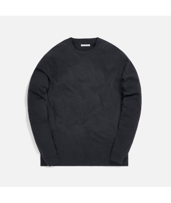 John Elliott University Long Sleeve Tee - Washed Black hantent personnes