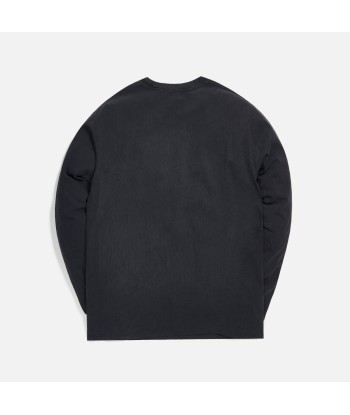 John Elliott University Long Sleeve Tee - Washed Black hantent personnes