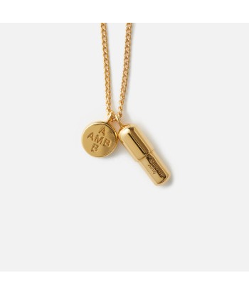 Ambush Pill Charm Necklace - Gold vous aussi creer 