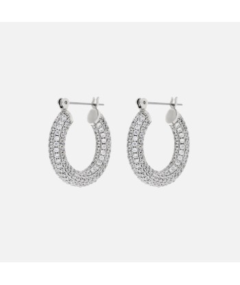 Luv AJ Pave Baby Amalfi Hoops - Silver Voir les baskets