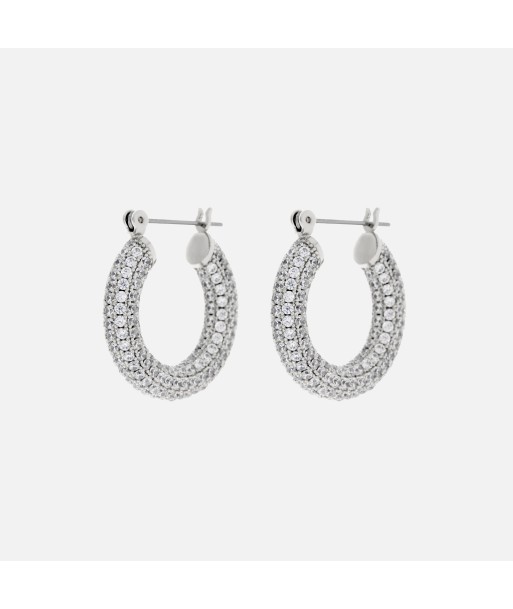 Luv AJ Pave Baby Amalfi Hoops - Silver Voir les baskets