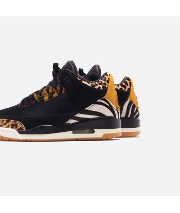 Nike Air Jordan 3 Retro SE Animal Instinct - Black / Dark Mocha / Rope / Mulitcolor sur le site 