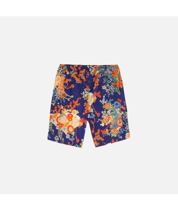 Palm Angels Blooming Swim Shorts - Blue français