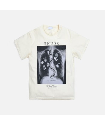 Rhude Rib Cage Tee - White Jusqu'à 80% De Réduction