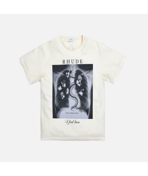 Rhude Rib Cage Tee - White Jusqu'à 80% De Réduction